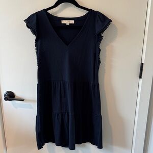 LOFT Women's Navy Mini Dress - XS Petite